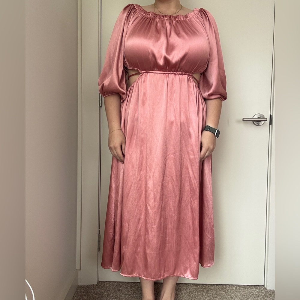 Arula Women's Maxi Dress in Rose Pink